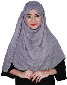 Talukdar Lifestyle Checkered Cotton Blend Women Scarf