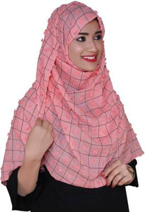 Talukdar Lifestyle Checkered Cotton Blend Women Scarf