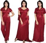 Load image into Gallery viewer, Noty Women Satin Solid Nightwear Set (Pack of 2)
